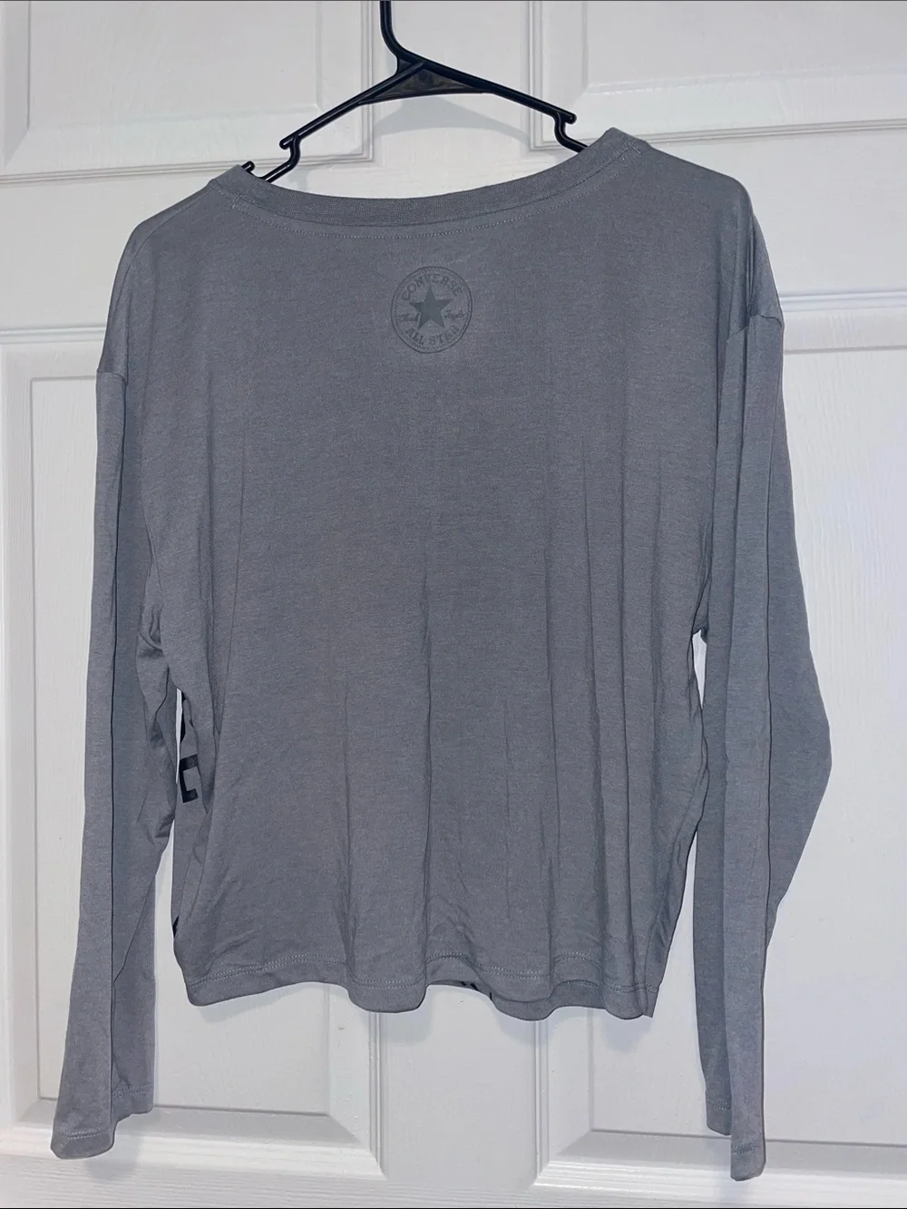 Converse Gray Long-Sleeve Logo Tee